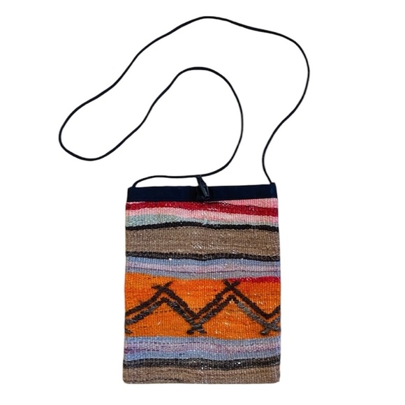Vintage Boho woven crossbody small bag - Picture 1 of 4